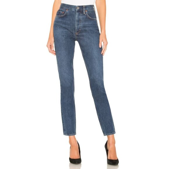 AGOLDE Remy High Rise Button Fly Straight Jean Size 31 - Picture 1 of 10